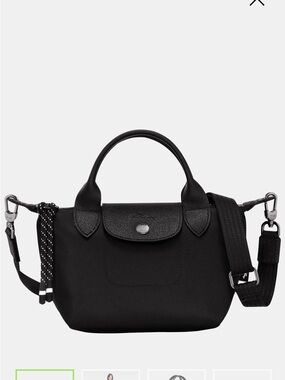 Longchamp Black Le Pliage Top-Handle Crossbody Bag XS